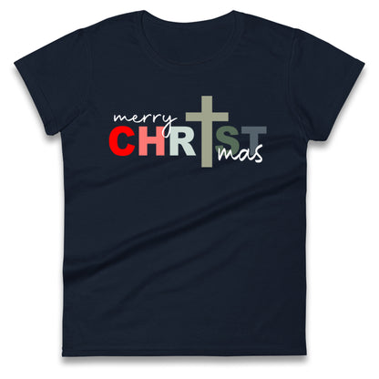 Christ Christmas Ladies T Shirt