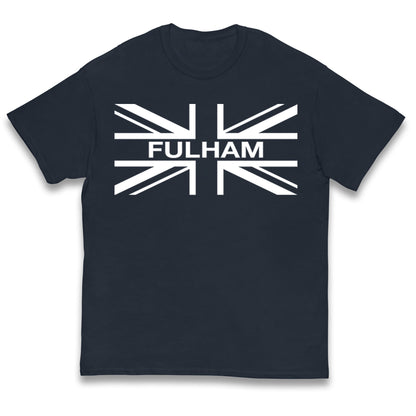 Fulham Football Flag Kids T Shirt