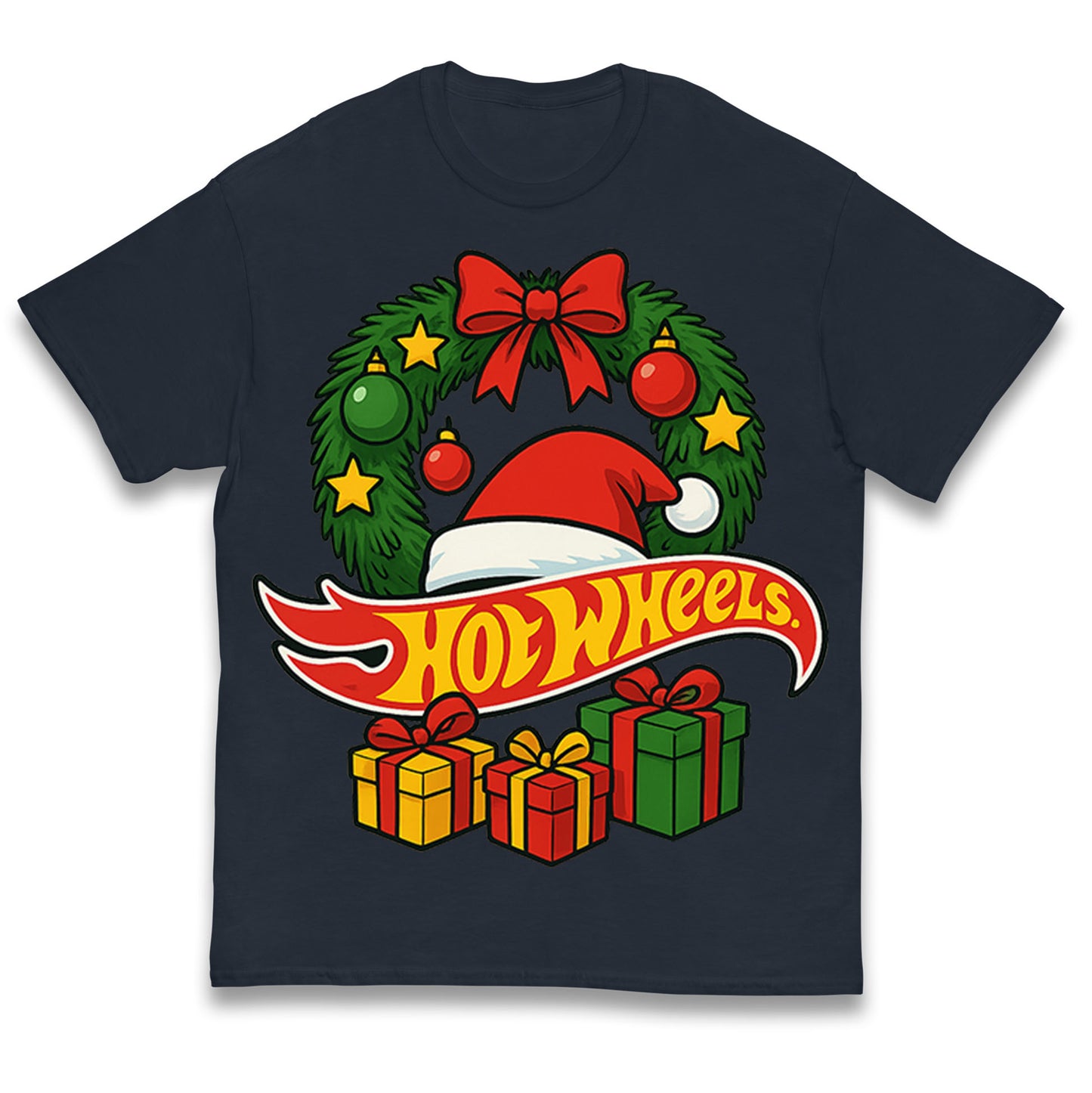 Hotwheels Christmas Kids T Shirt