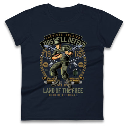 American Soldier Ladies T Shirt
