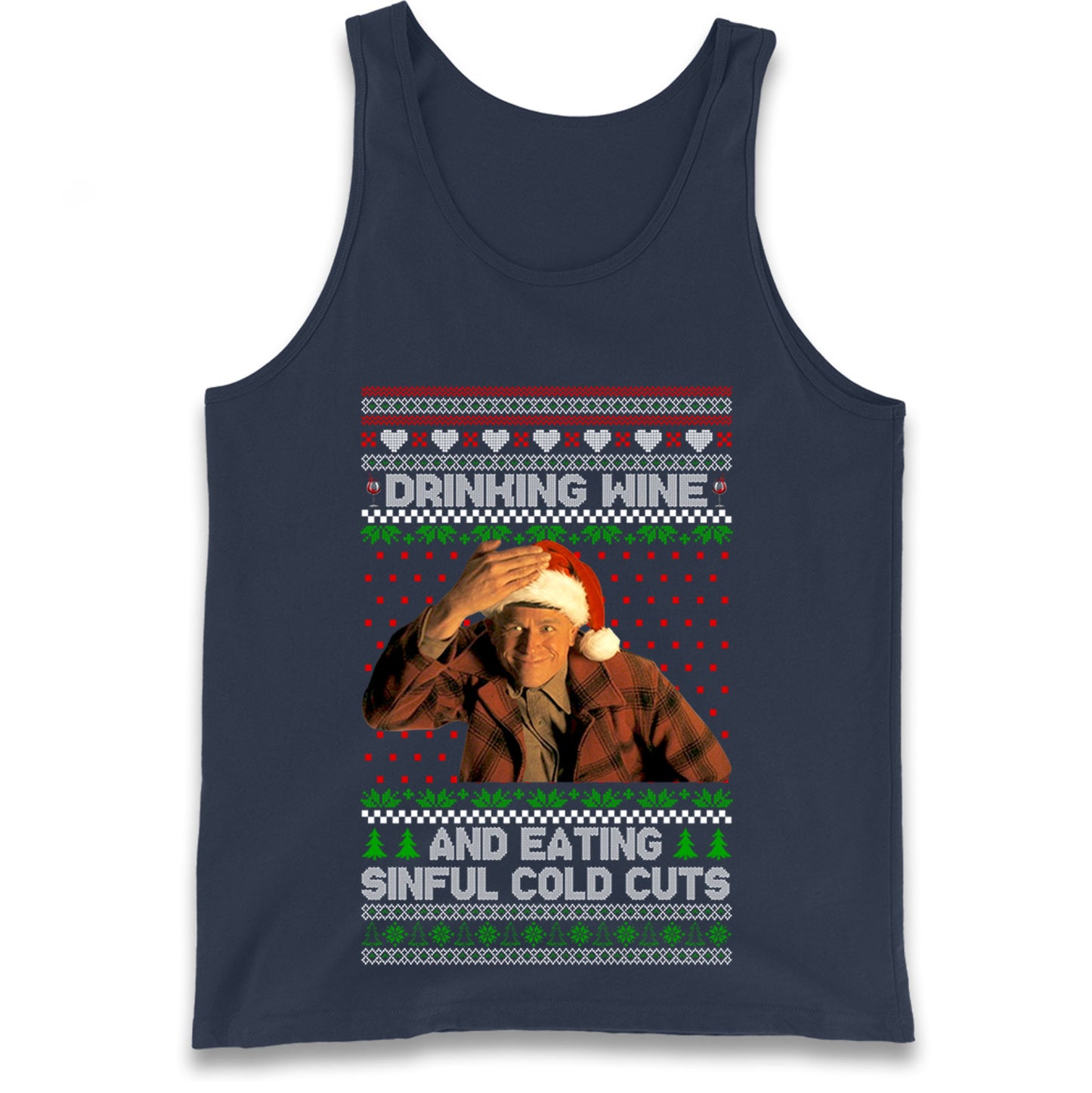 Ed Gein Wine Christmas Tank Top