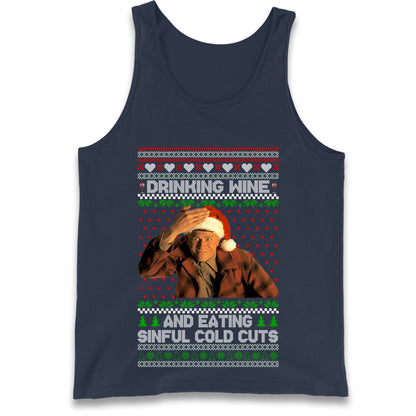 Ed Gein Wine Christmas Tank Top
