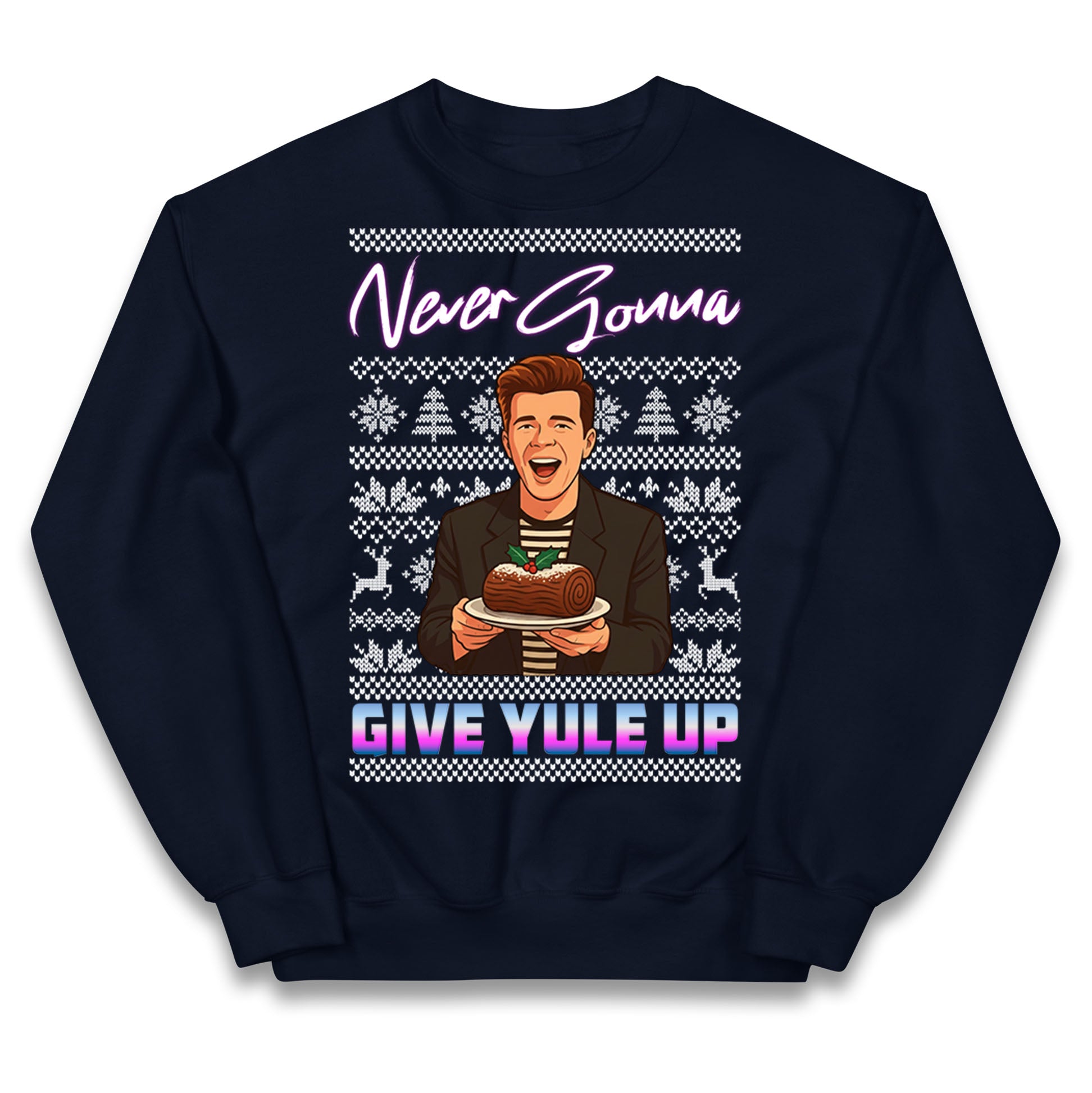Rick Astley Christmas Kids Jumper