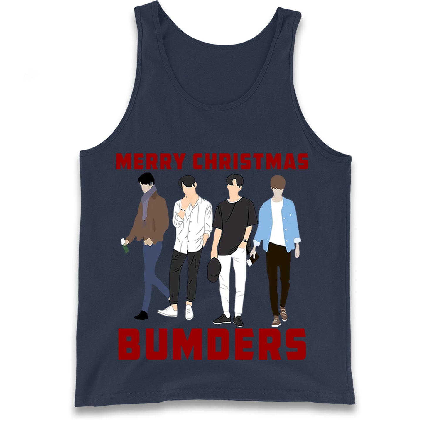 Merry Christmas Bumders The Inbetweeners Tank Top