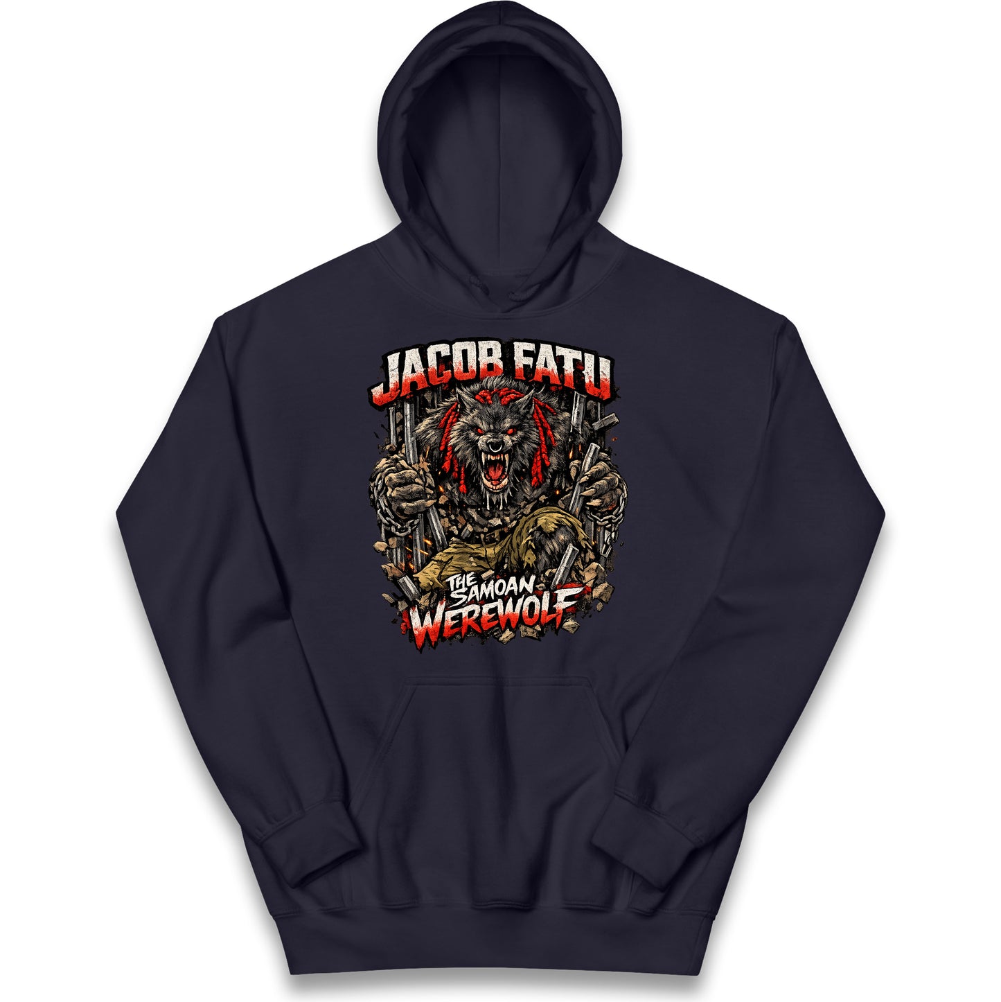 Jacob Fatu The Samoan Werewolf Kids Hoodie