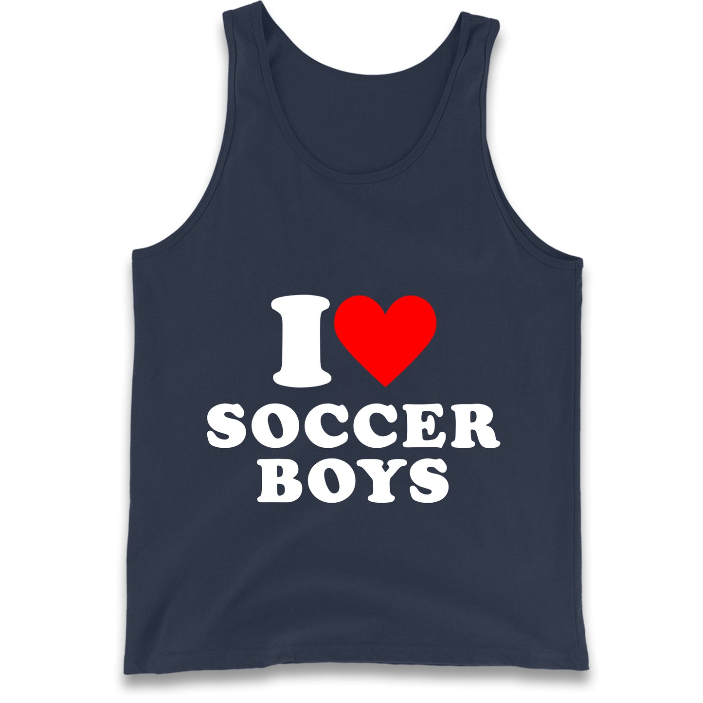 I Love Soccer Boys Tank Top