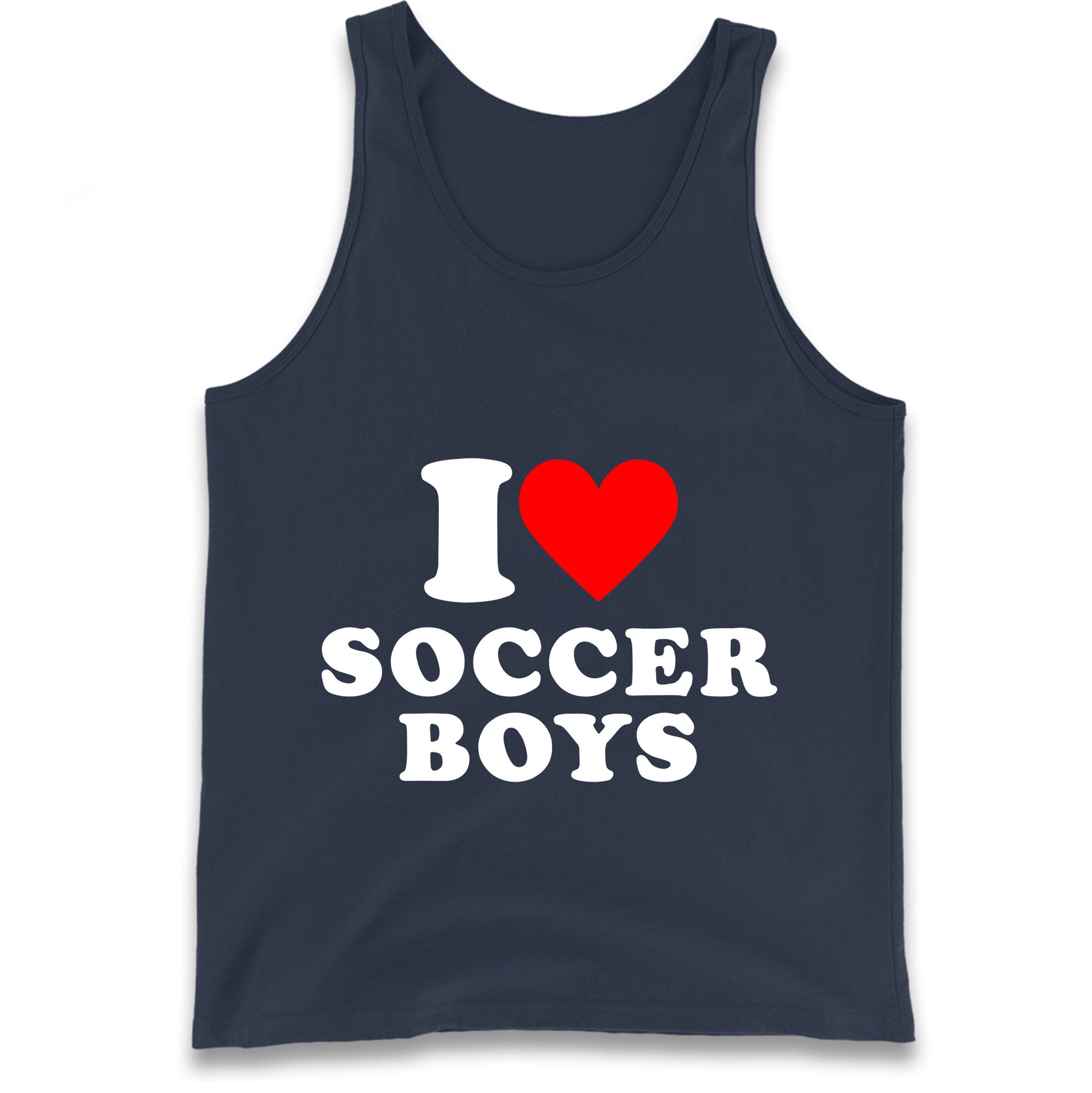 I Love Soccer Boys Tank Top