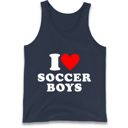 I Love Soccer Boys Tank Top