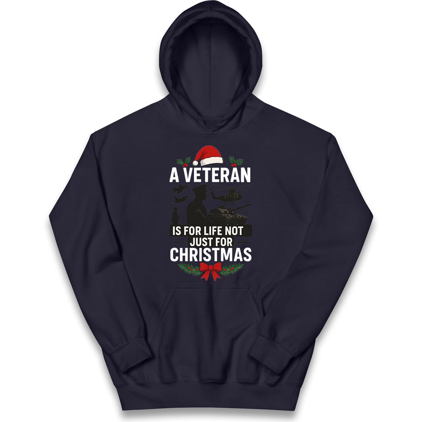 Veteran Christmas Kids Hoodie