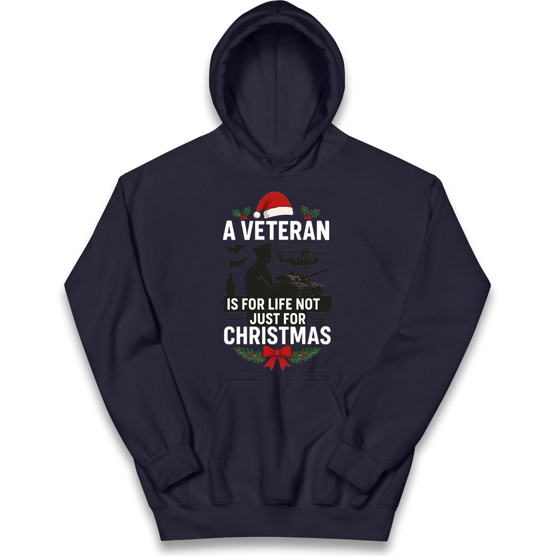 Veteran Christmas Kids Hoodie