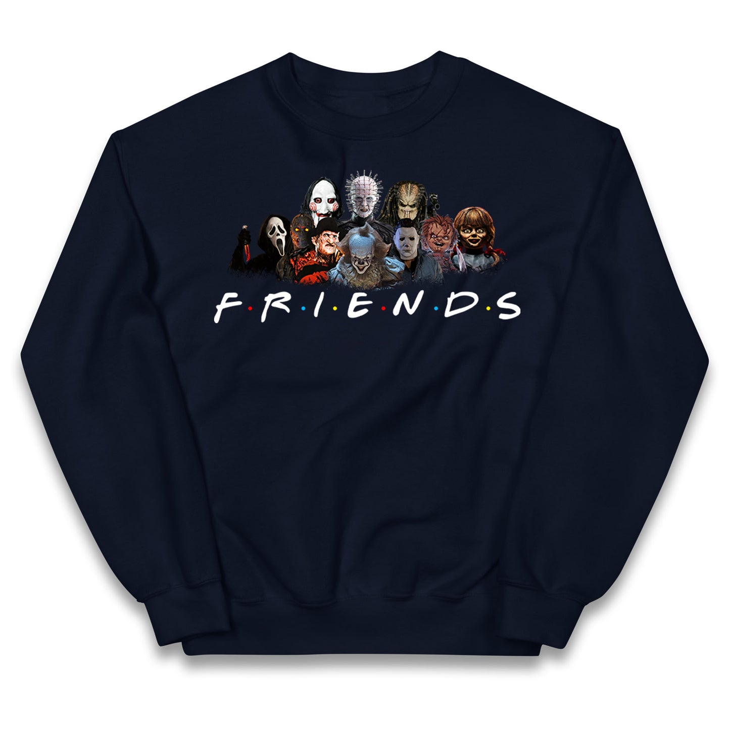 Horror Characters Friends Halloween Kids Jumper