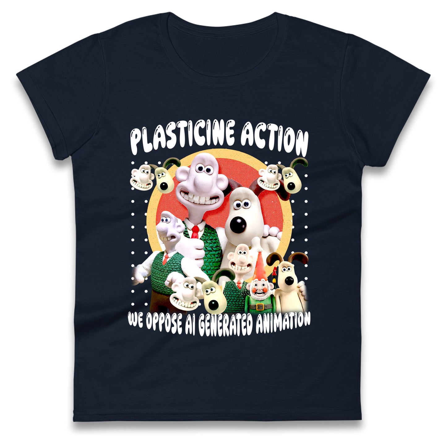 Plasticine Action Figure Ladies T Shirt