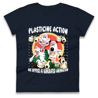 Plasticine Action Figure Ladies T Shirt