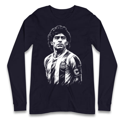 Maradona Argentina Longsleeve T Shirt