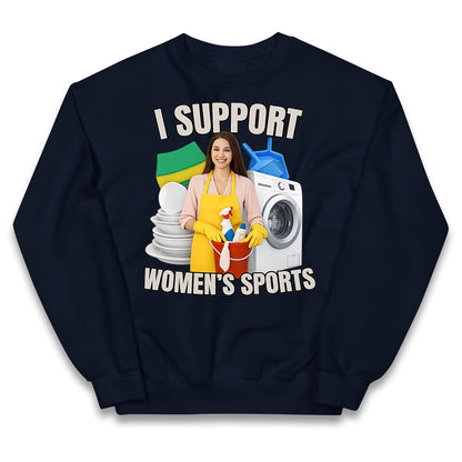 I Support Women's Sports Kids Jumper
