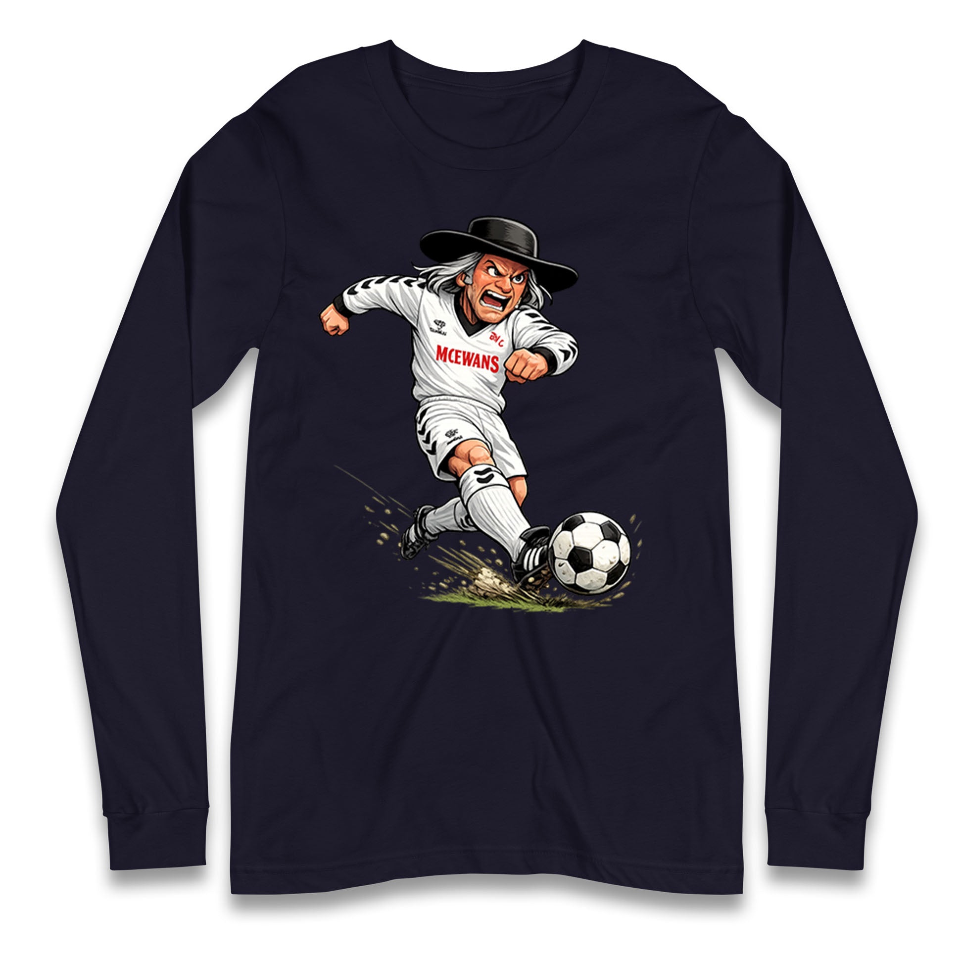Classic Darlington Football Longsleeve T Shirt