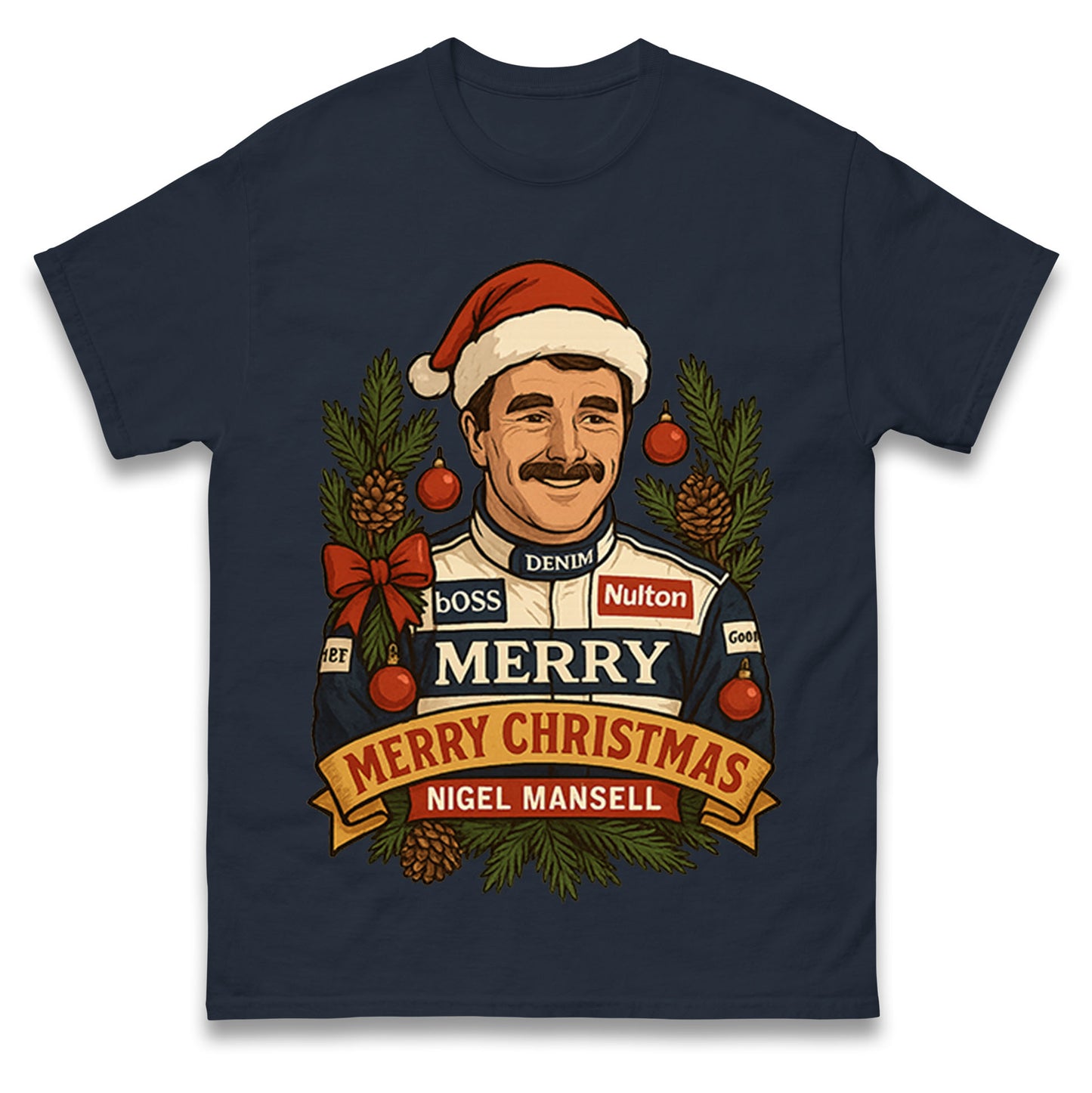 Nigel Mansell Christmas T Shirt