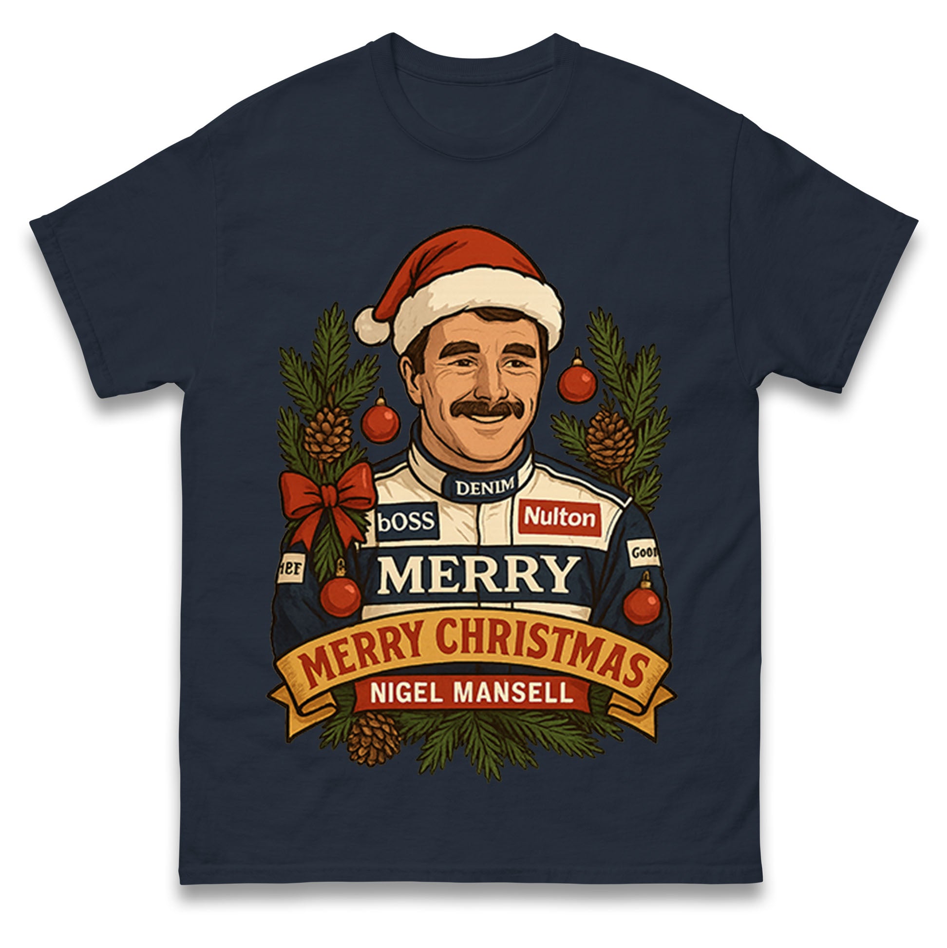 Nigel Mansell Christmas T Shirt