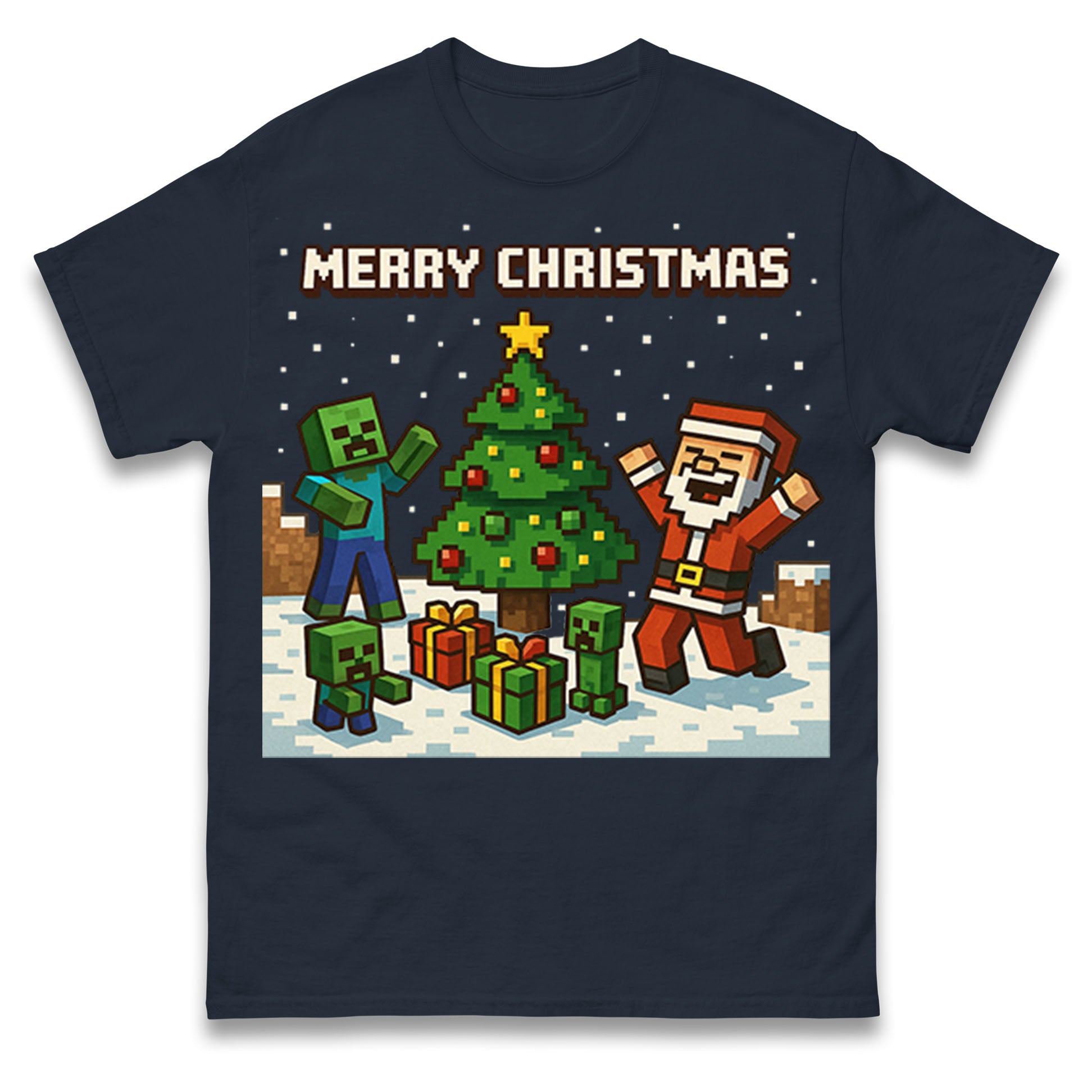 Minecraft Christmas T Shirt
