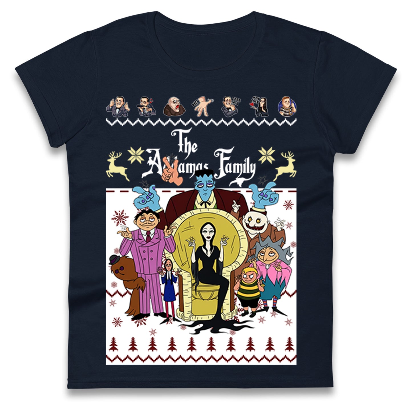The Addams Family Christmas Ladies Shirt