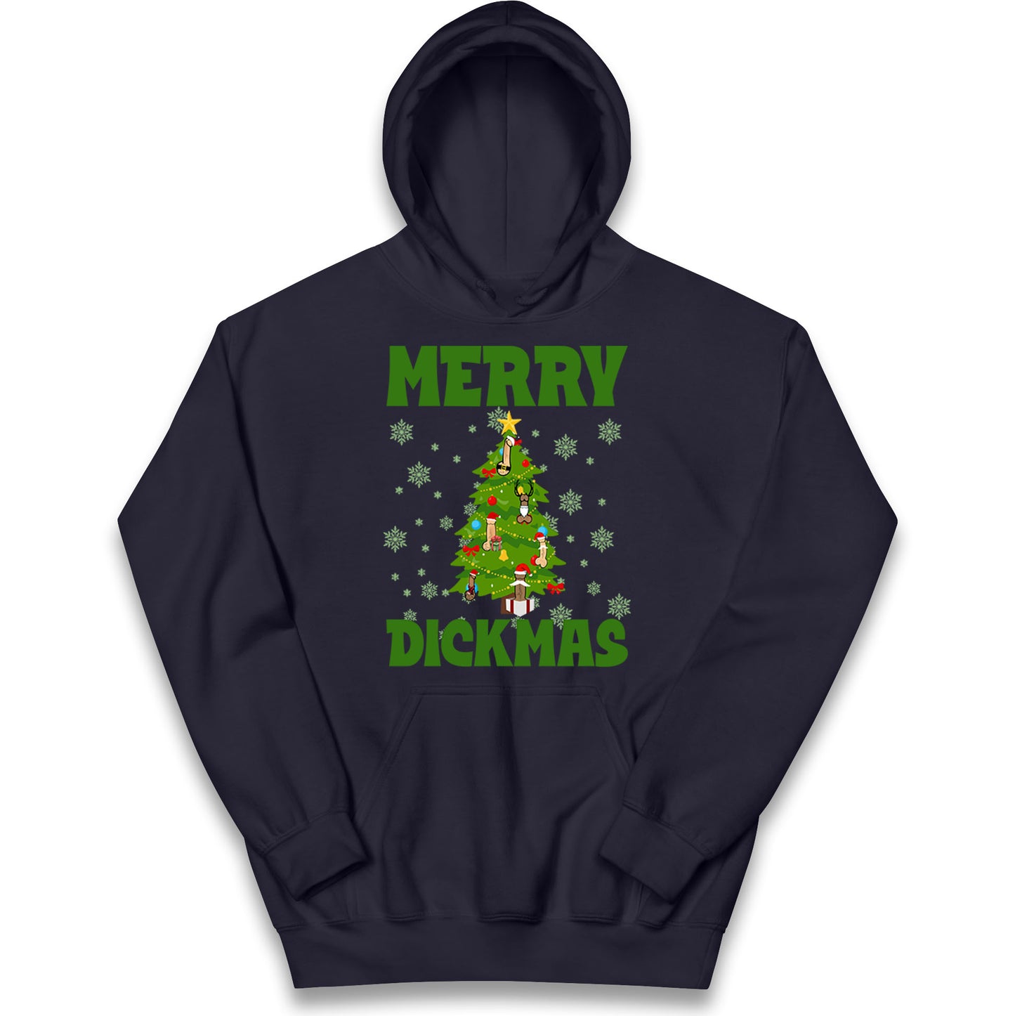 Merry Dickmas Funny Christmas Hoodie
