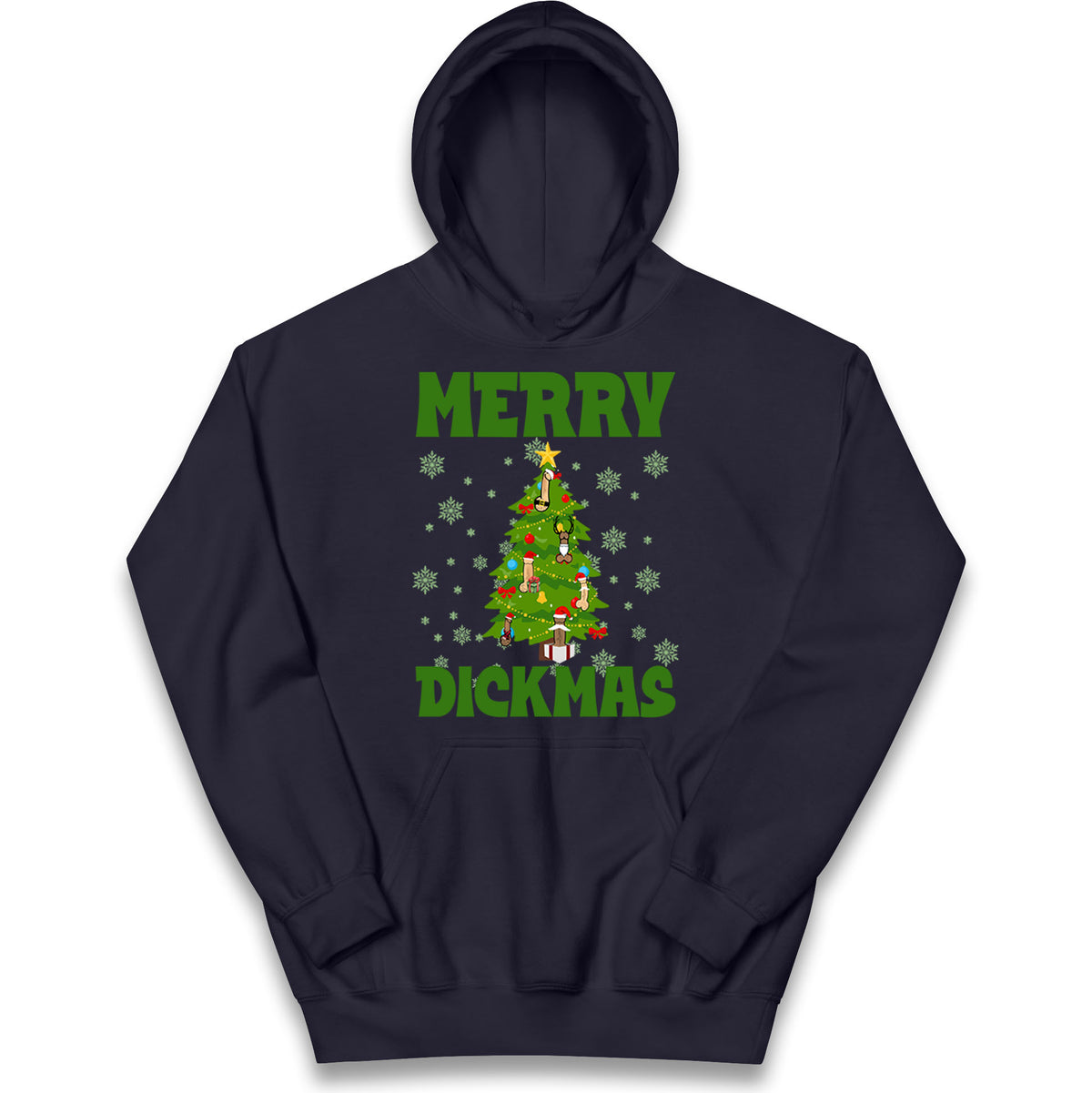 Merry Dickmas Funny Christmas Hoodie