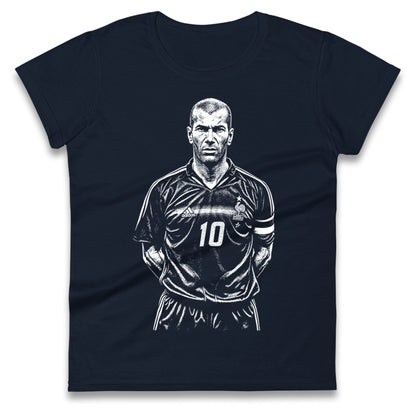 Zidane France 10 Ladies T Shirt