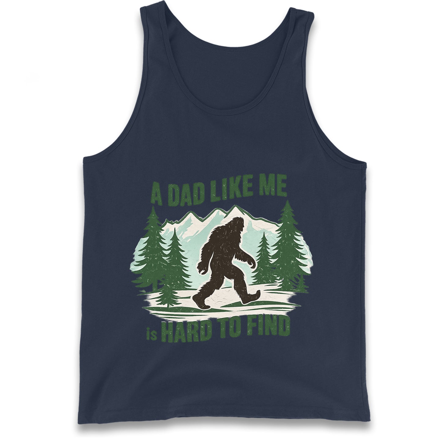 Retro Funny Bigfoot Dad Tank Top