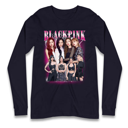 Black Pink Longsleeve T Shirt