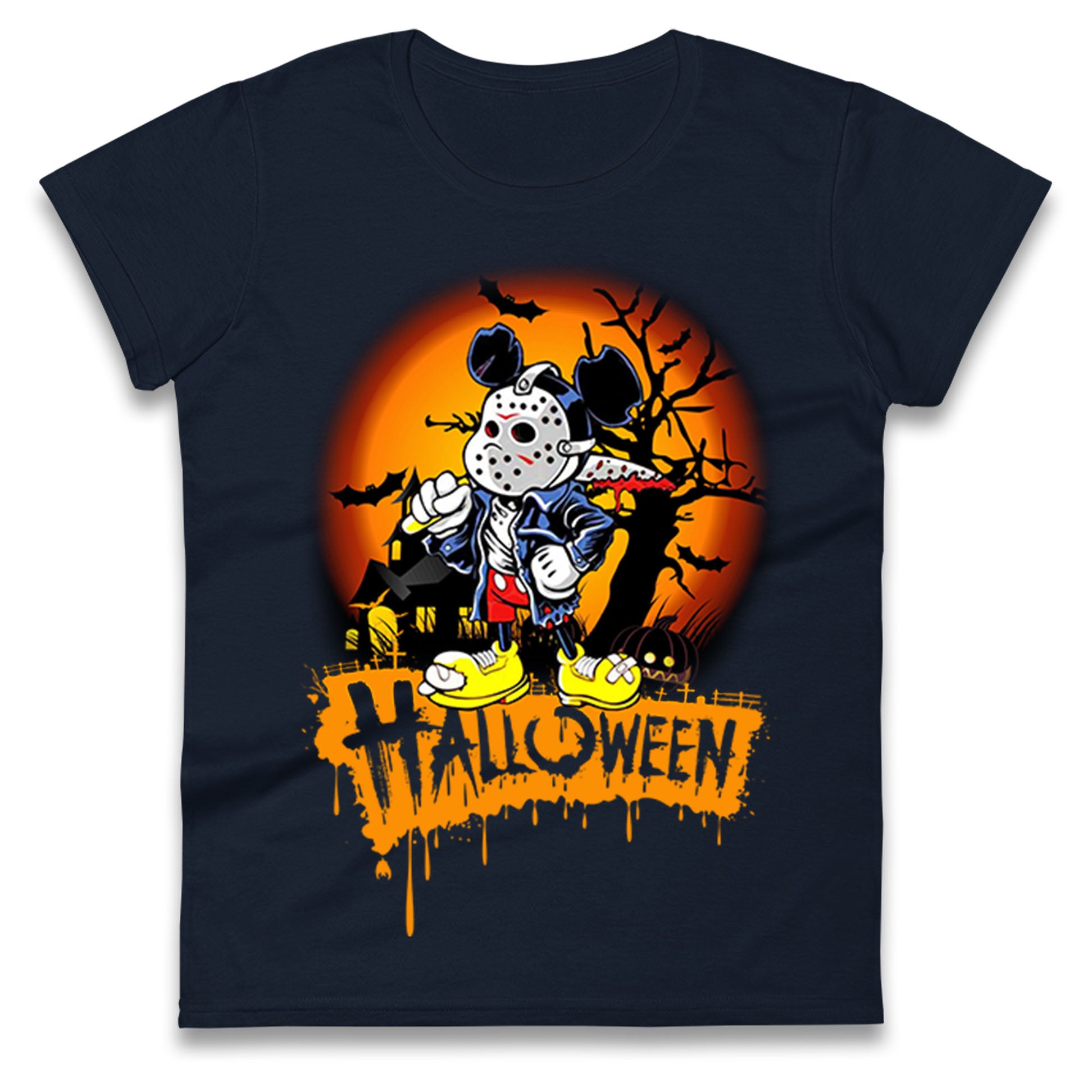 Mickey Mouse Haunted Halloween t shirt
