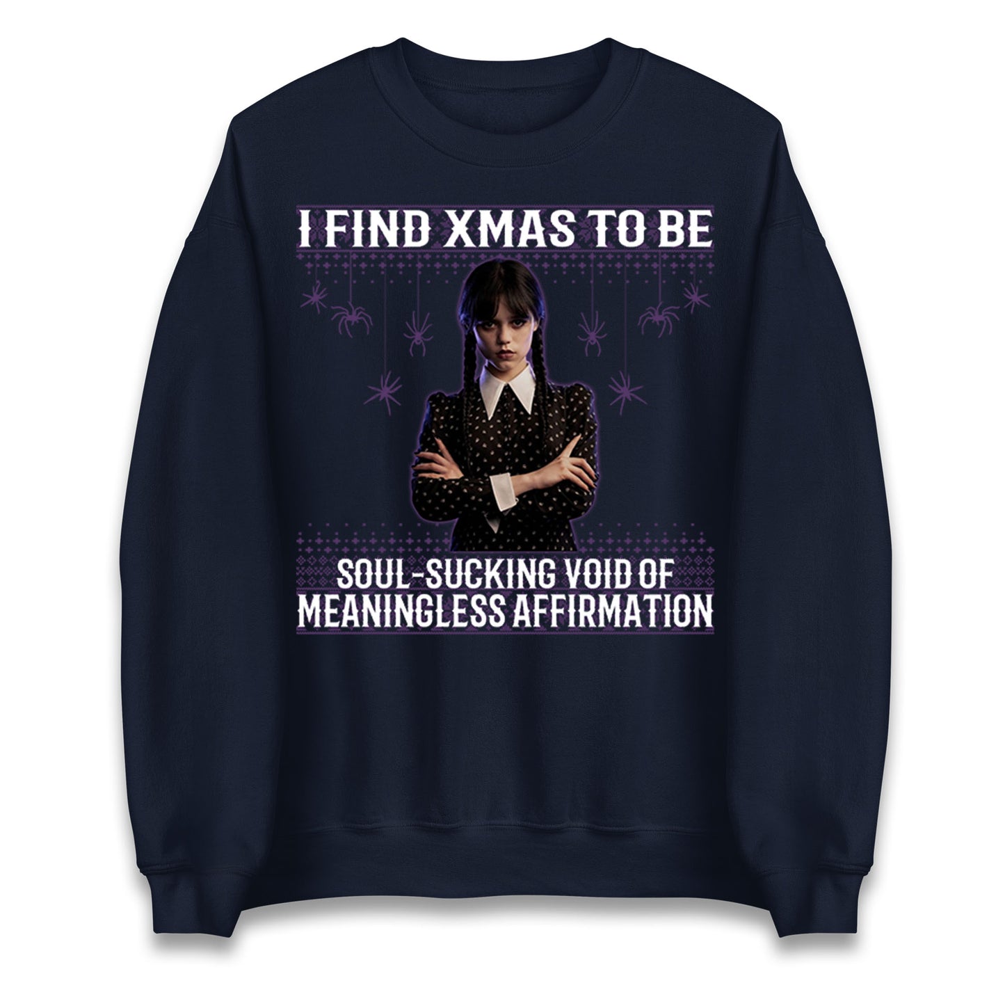 Wednesday Addams Family Christmas Jumper