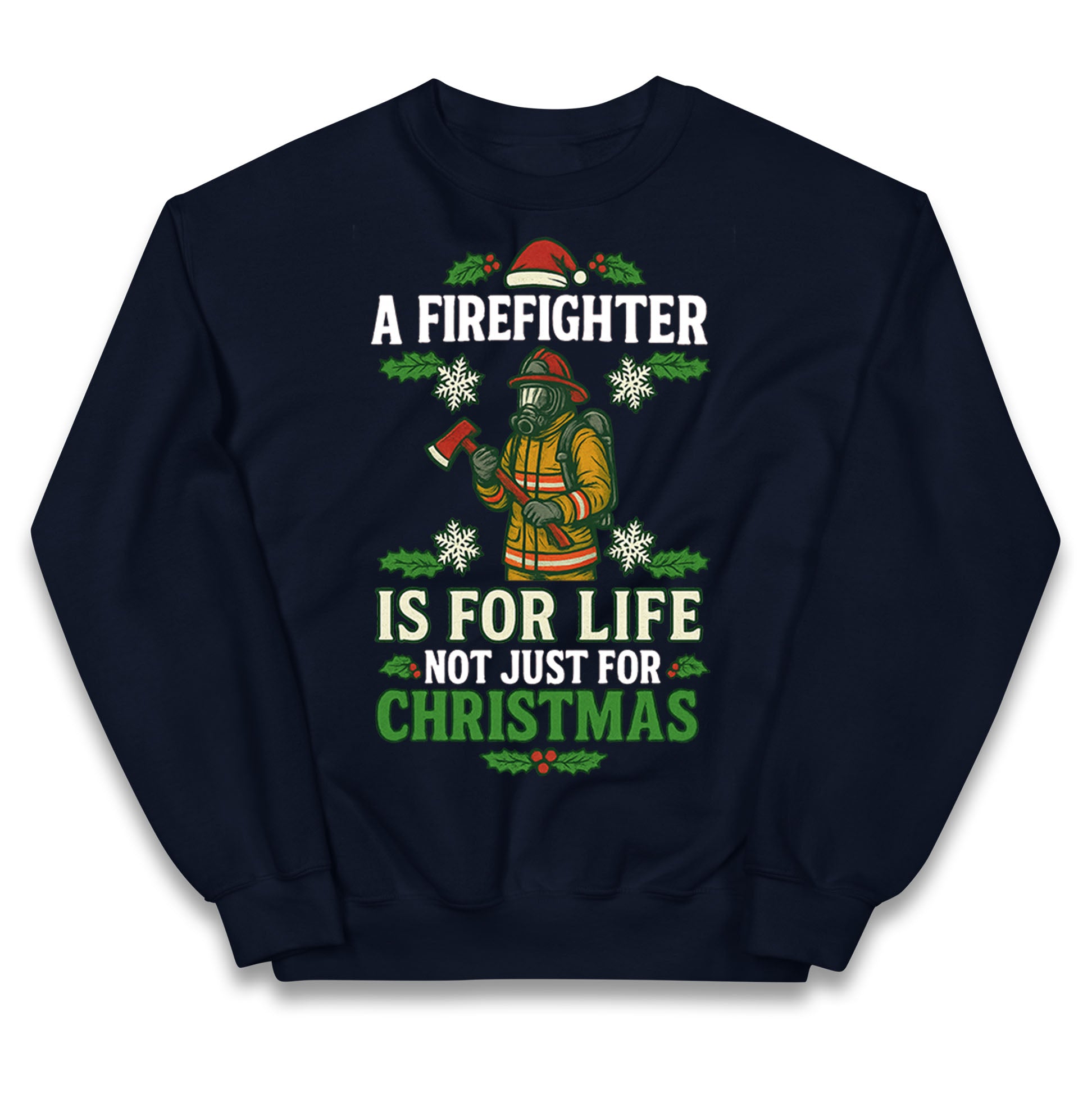 Firefighter Christmas Kids Jumper