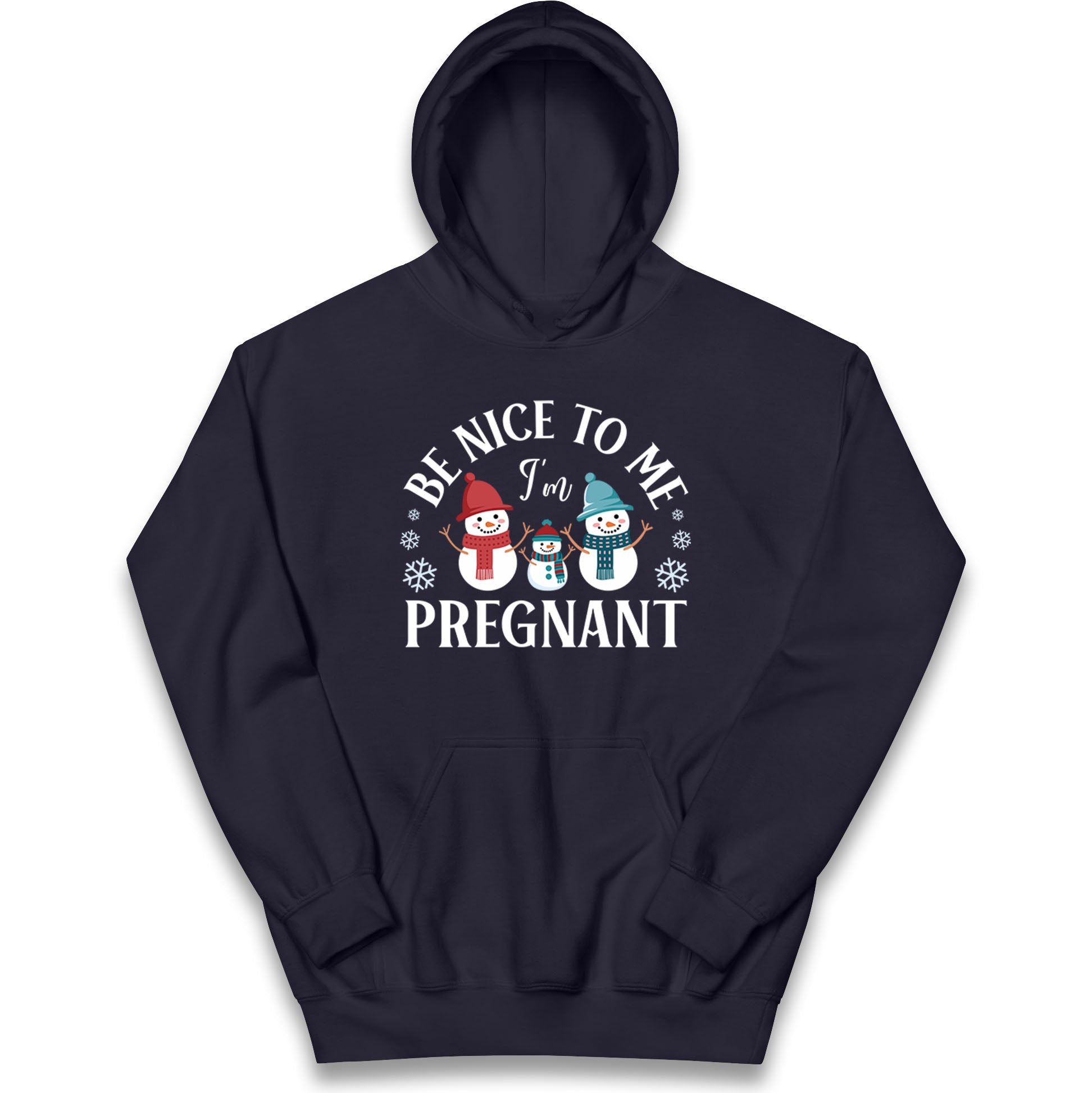Pregnant At Christmas Kids Hoodie