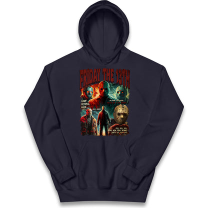 Jason voorhees Friday The 13th Halloween Bootleg Kids Hoodie