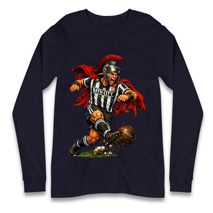 Retro Bath City Football Longsleeve T Shirt