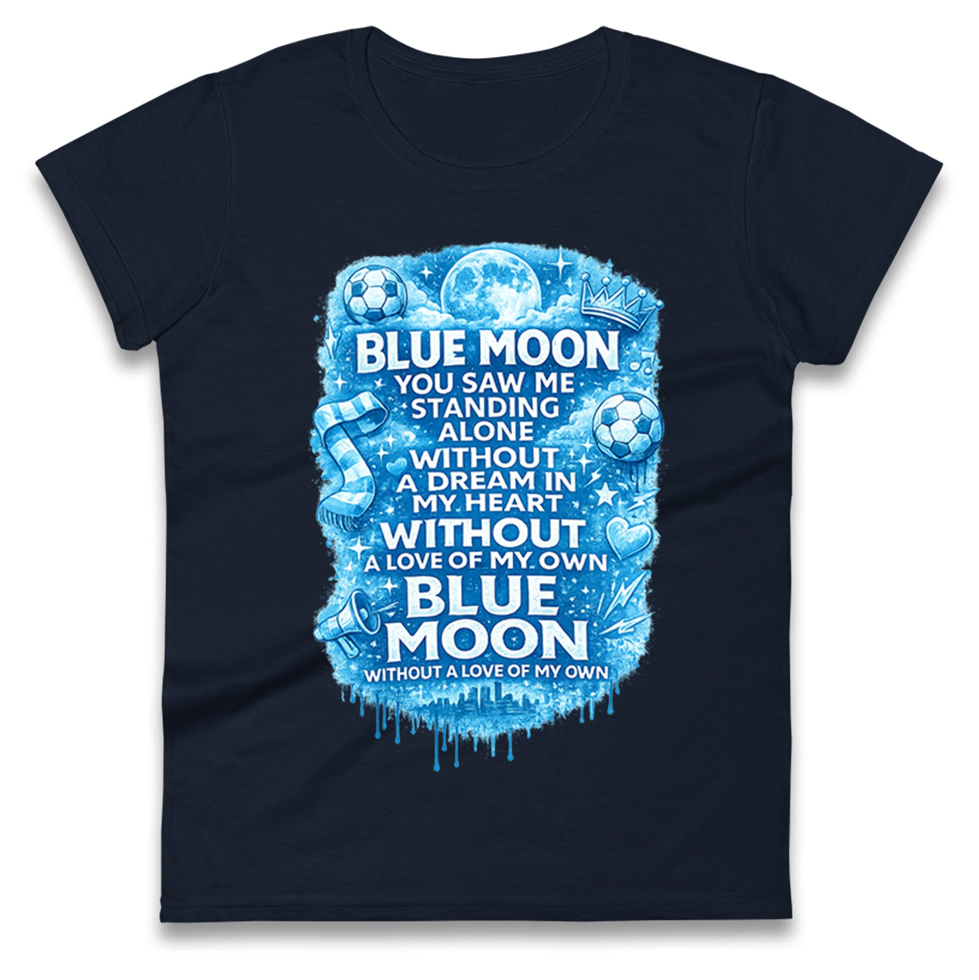 Manchester City Blue Moon Ladies T Shirt