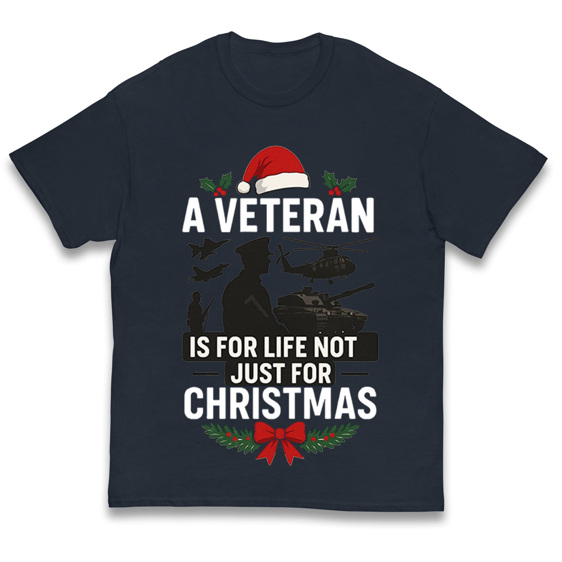 Veteran Christmas Kids T Shirt 