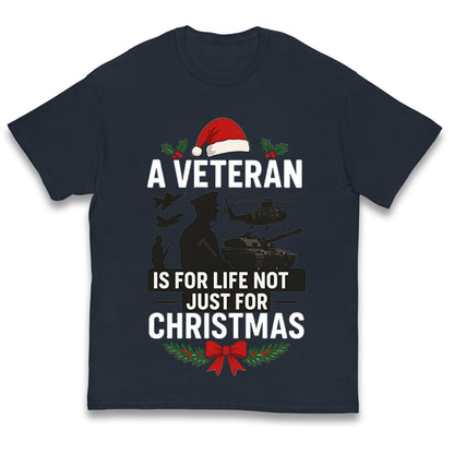 Veteran Christmas Kids T Shirt 