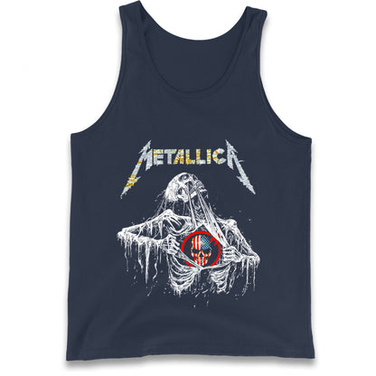 Metallica USA Skull Tank Top