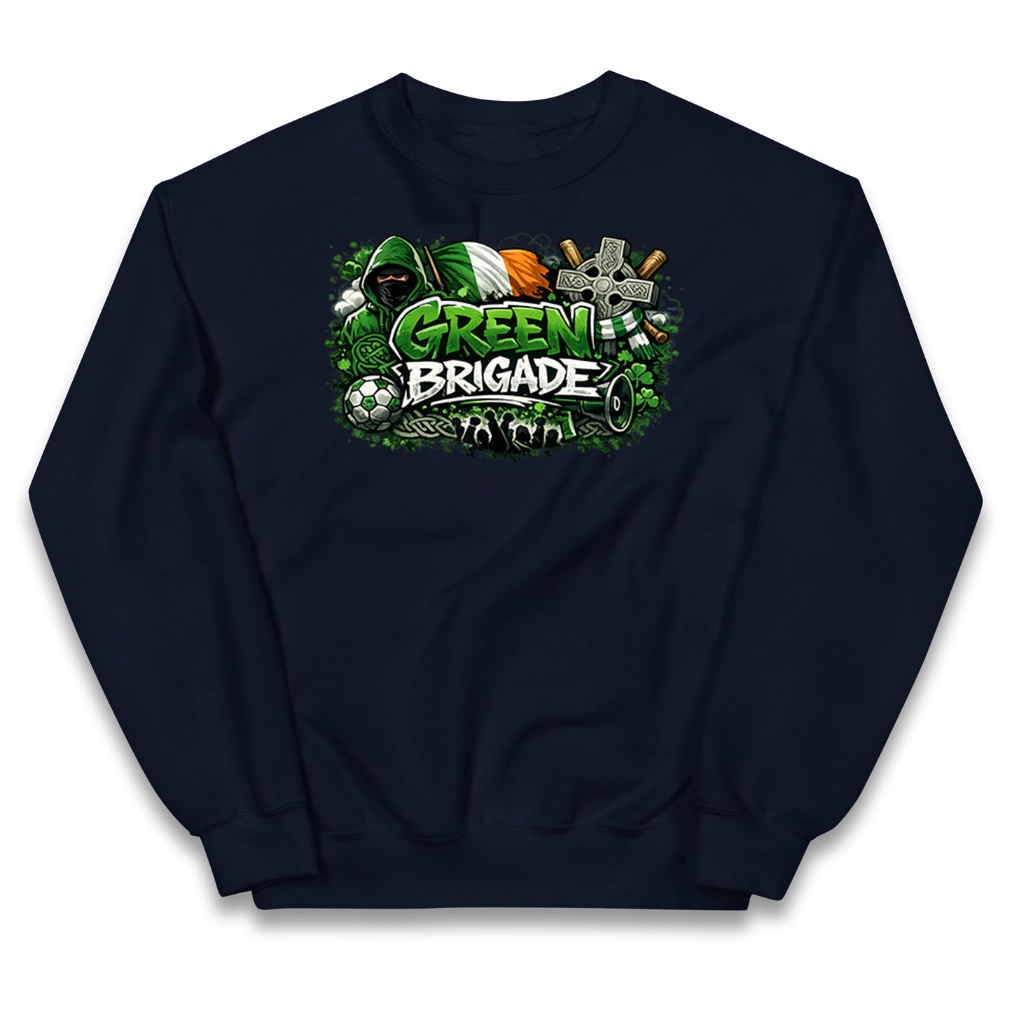Celtic Green Brigade Football Kids Jumper