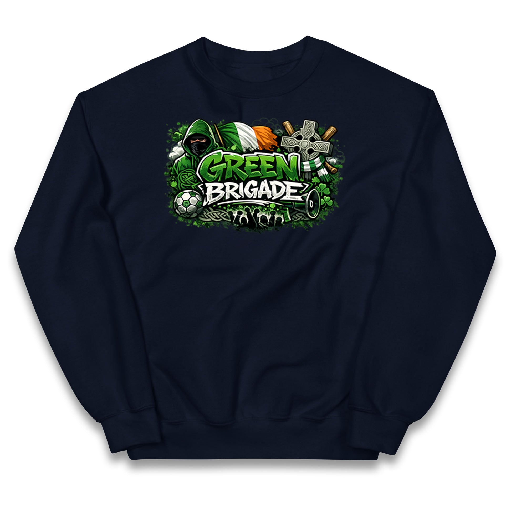 Celtic Green Brigade Football Kids Jumper