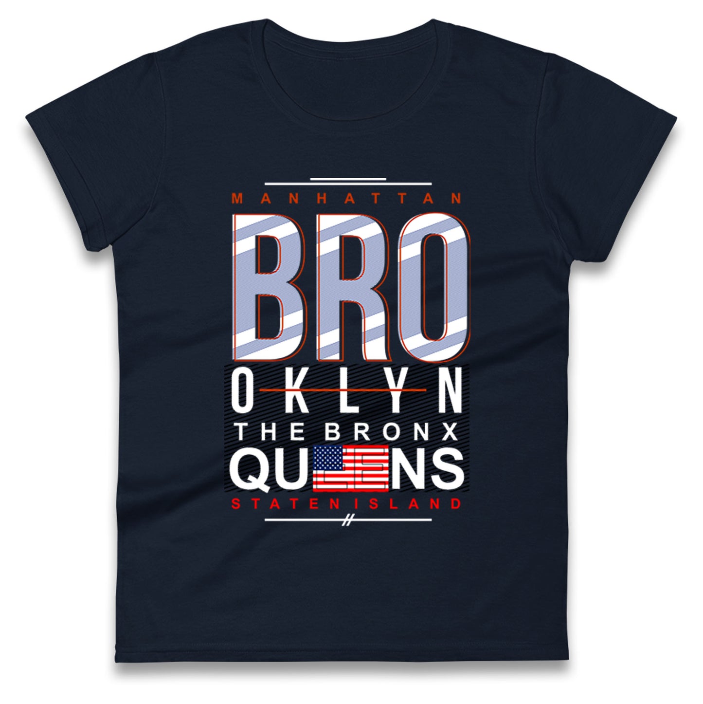 Brooklyn New York State Ladies T Shirt