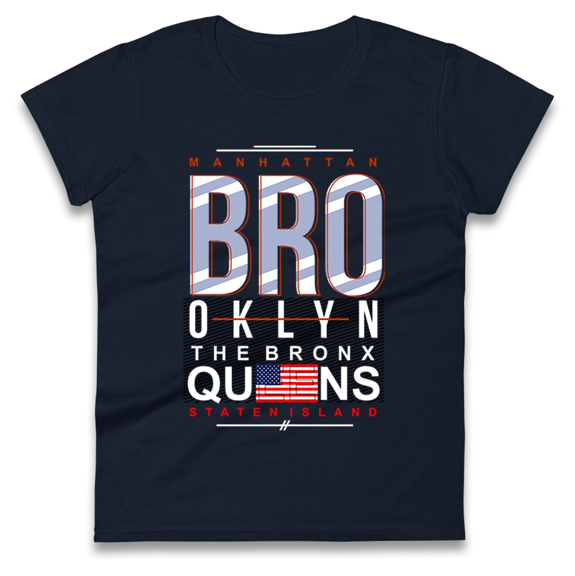 Brooklyn New York State Ladies T Shirt
