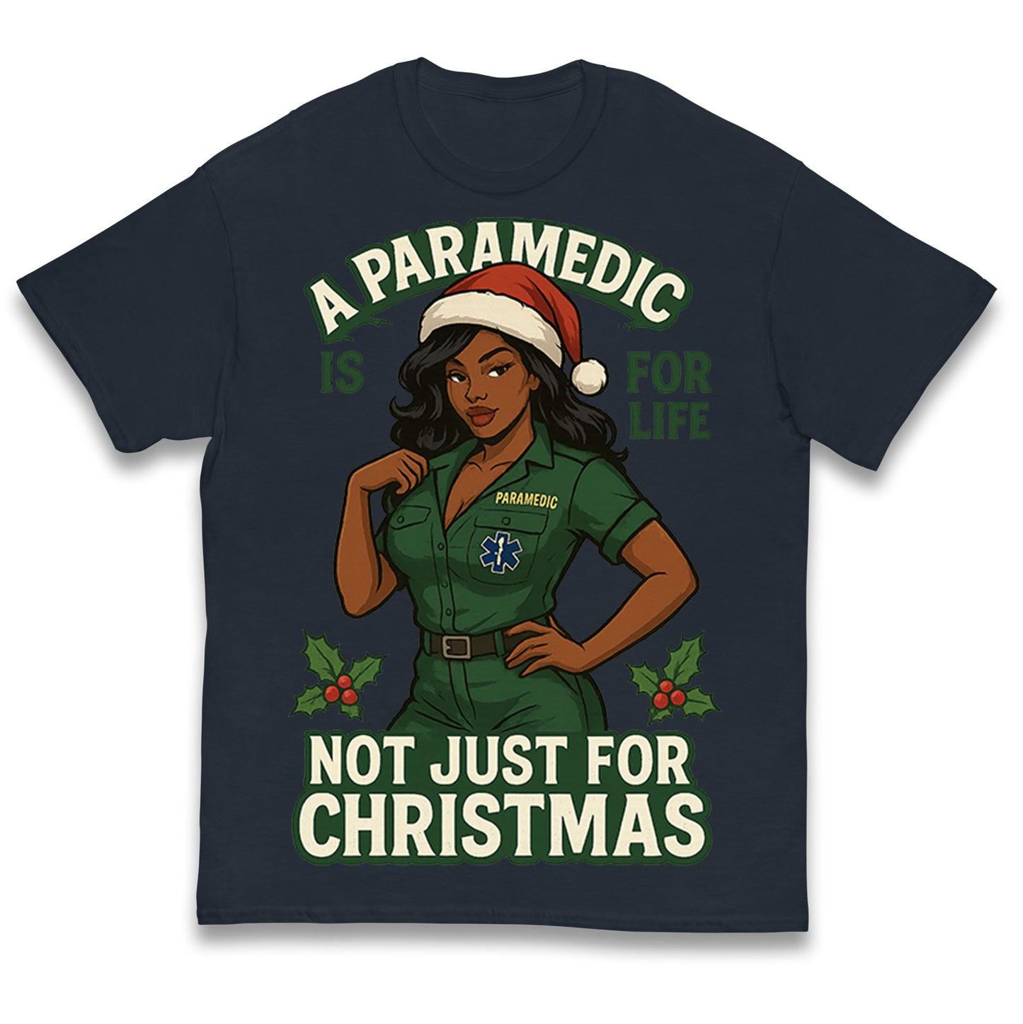 Paramedic Christmas Kids T Shirt