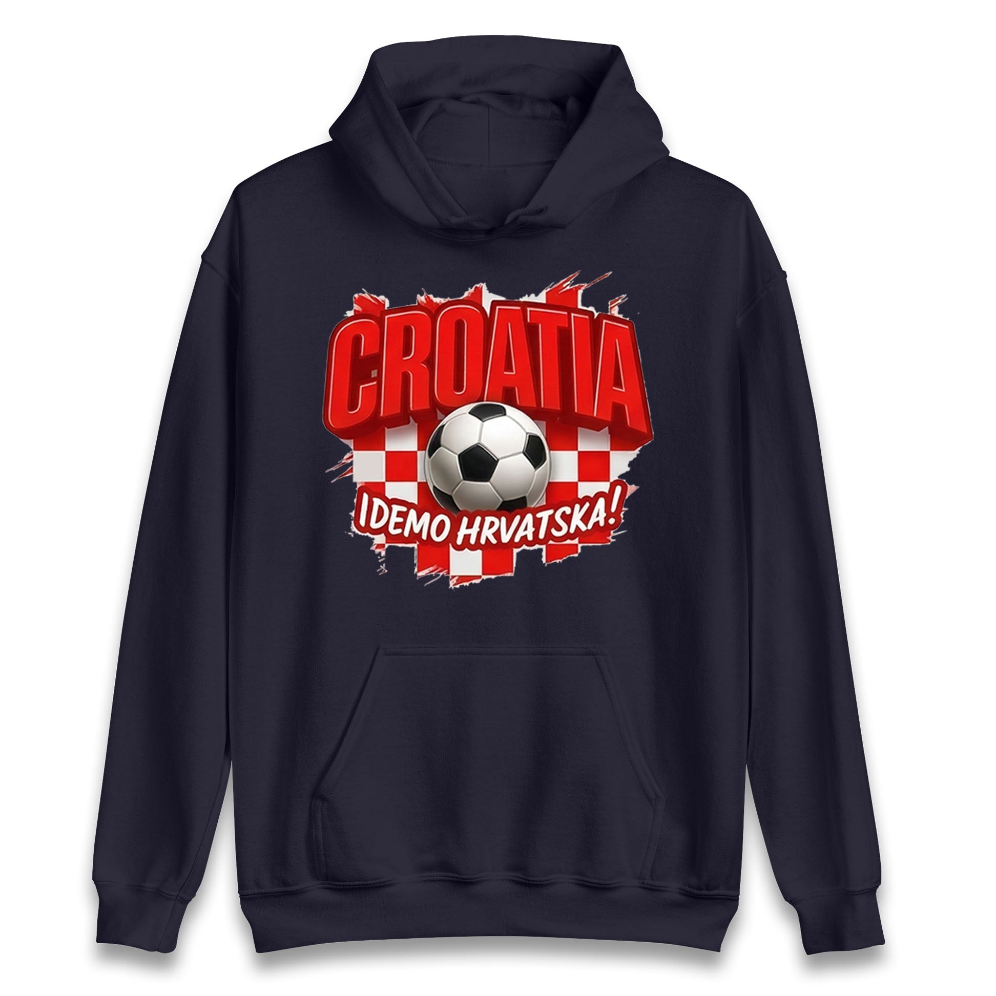Croatia Retro World Cup Hoodie