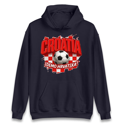 Croatia Retro World Cup Hoodie