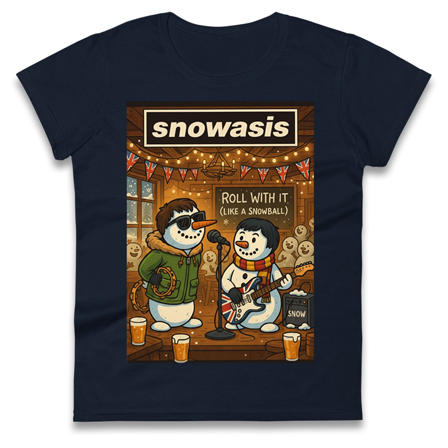 Snowasis Christmas Ladies T Shirt