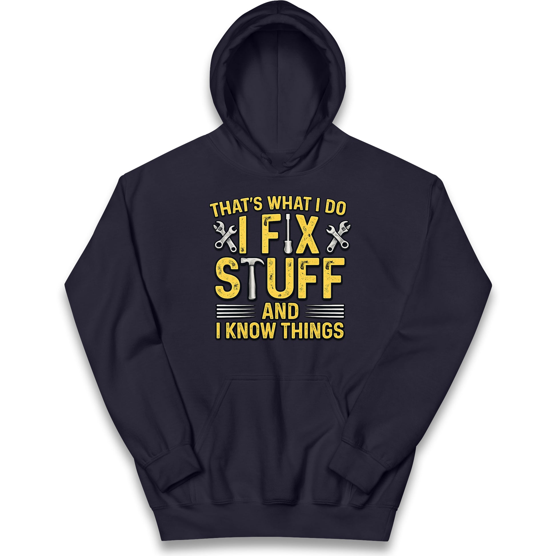 I Fix Stuff And I Know Things Kids Hoodie
