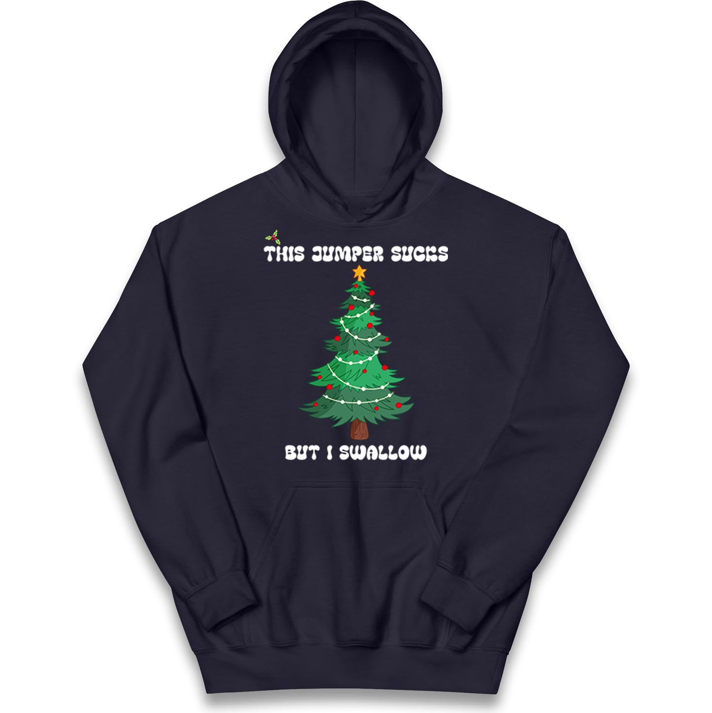I swallow Christmas Kids Hoodie