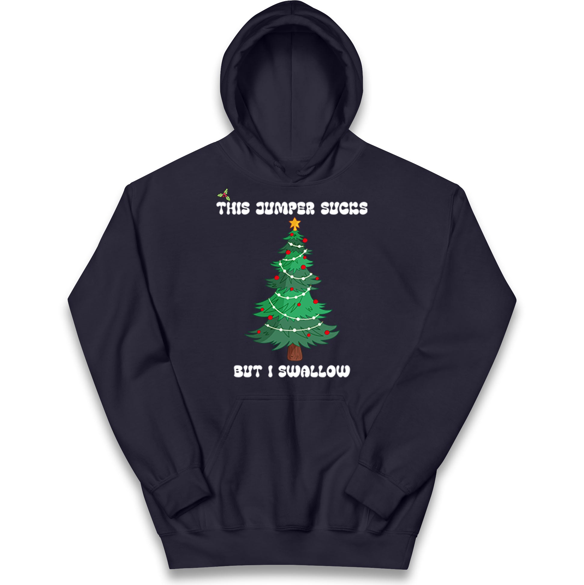 I swallow Christmas Kids Hoodie